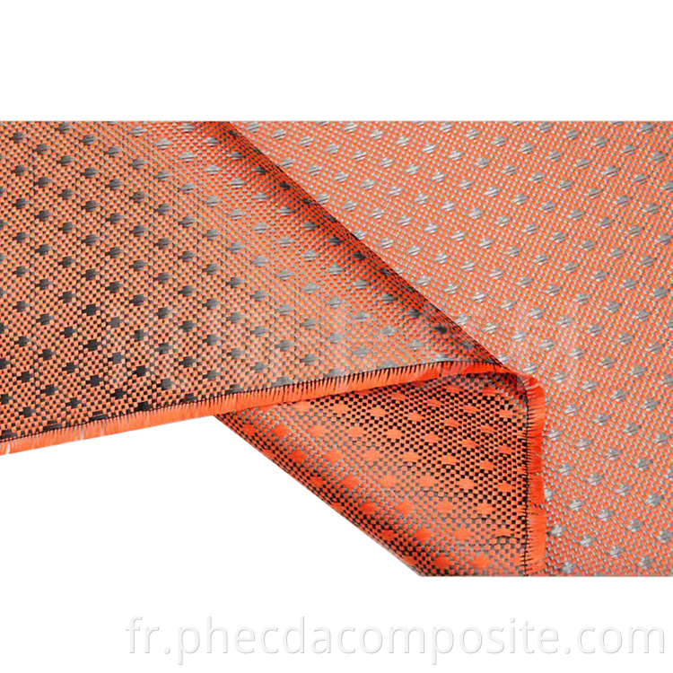 Aramid Carbon Hybrid Jacquard Fabric